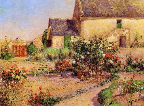 unknow artist The Garden at Kervaudu Germany oil painting art